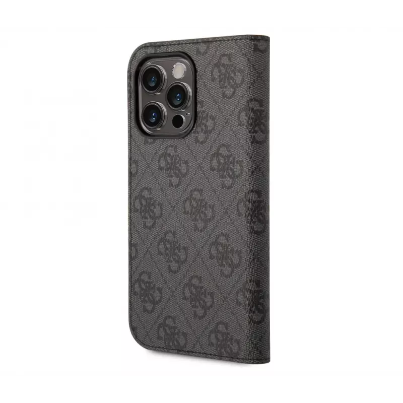 GUESS | Etui książkowe | Apple | iPhone 14 Pro Max | Guma/Silikon | Czarny