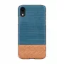 etui na smartfona man and wood dla iPhone XR — etui ochronne denim Czarny