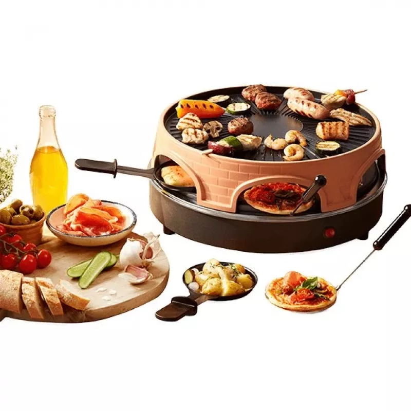 Emerio PO-113255.4 grill do raclette 1500 W Czarny, Brązowy