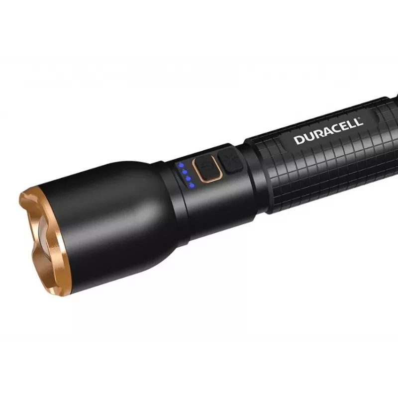 Latarka Duracell DF3000R, czarna
