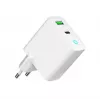 Alimentator Retea 220V GEMBIRD, Uniwersalny, 1 X USB Type-C D 20W, 1 X USB-a 3.0 QC 18W, Wskaźnik LED, Biały