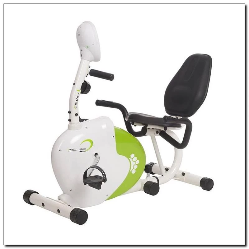 Poziomy rower magnetyczny biało-zielony HMS R9259
