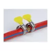 Zacisk motylkowy DeLOCK 400 SS 32–50 mm, 5 sztuk, żółty