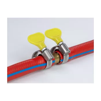 Zacisk motylkowy DeLOCK 400 SS 32–50 mm, 5 sztuk, żółty