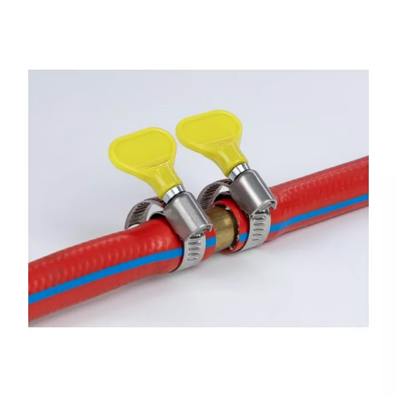 Zacisk motylkowy DeLOCK 400 SS 32–50 mm, 5 sztuk, żółty