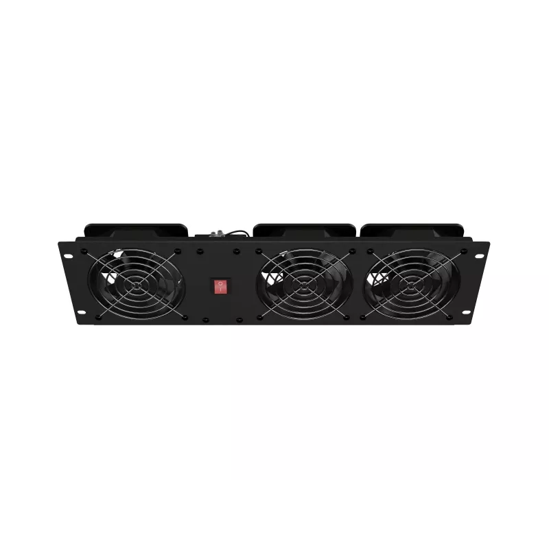 Panel wentylacyjny LANBERG AK-1506-B 19 cali z 3 wentylatorami 230V czarny