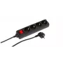 Microconnect MC-GRU00415BS przedłużacz 1,5 m 4 gniazda AC Czarny