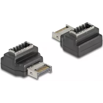 Adapter przejściówka DeLOCK 67237 USB Type-E Czarny