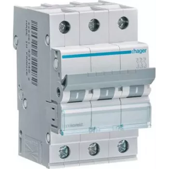 Hager MCN310. Częstotliwość wejściowa AC: 50/60 Hz, Znamionowy prąd wyjściowy: 10 A. Szerokość: 52,5 mm, Głębokość: 70 mm, Wysokość: 83 mm (MCN310)