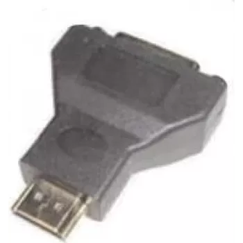 Przejściówka HDMI 5 e+p DVI 24+1pin Czarna