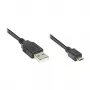 Kabel połączeniowy GoodConnections USB 2.0 wtyk A na wtyk Micro B, czarny, 5m,