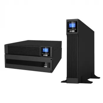 UPS EVER POWERLINE RT Plus 6 kVA T/PWPLRT-116K00/00 — Online UPS podwójnej konwersji rack/wieża 6kVA