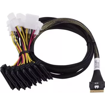 Adaptec kabel 1x SFF8654 x8 -> SFF8639 8xU.3 intern 0.8m SlimSAS - 8SFF-8639 x1 and3 tri-mode SAS/SATA/NVMe
