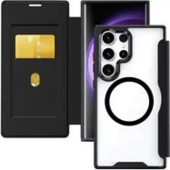 4Smarts Urban Pro Flipcase Galaxy S26 Ultra Qi2 ready czarny (541780)