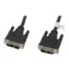 Kabel DVI-D LANBERG CA-DVIS-10CC-0030-BK — 3 m, DVI-D do DVI-D, czarny