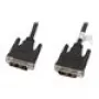 Kabel DVI-D LANBERG CA-DVIS-10CC-0030-BK — 3 m, DVI-D do DVI-D, czarny