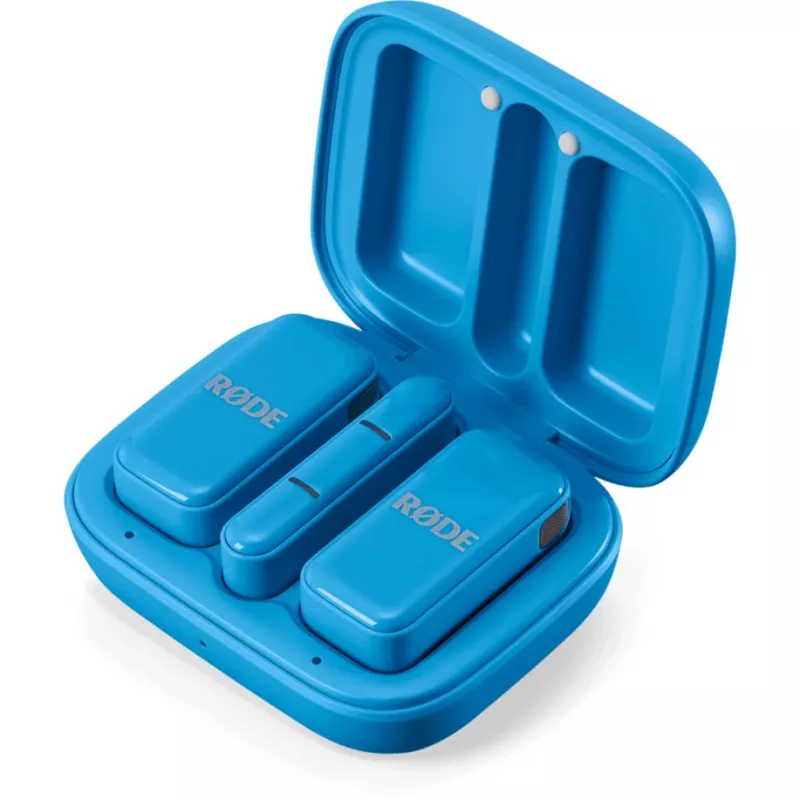 Bezprzewodowy mikrofon krawatowy Rode Wireless Micro — niebieski (WIMICROCBLU)