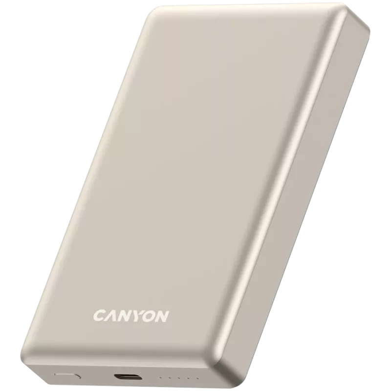 Canyon OnCharge 510 - Powerbank - 10.000 mAh - wejście USB-C - wyjście USB-C PD 20W + ładowanie bezprzewodowe MagSafe