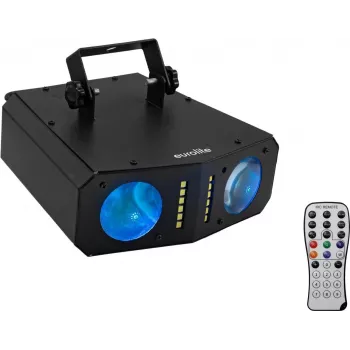 Oprawa oświetleniowa EUROLITE DMF-4 Hybrid 4-w-1 LED Flower Effect, wielotrybowy efekt świetlny sceniczny i eventowy