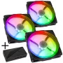 KING KITS LUBU-048 120 mm ARGB PWM 3-pack wentylatorów obudowy