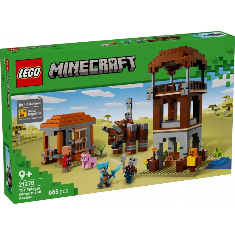 LEGO MINECRAFT 21278 Placówka złosadników i niszczyciel