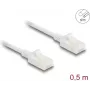 Kabel sieciowy DeLOCK RJ45 Cat.6A wtyk do wtyku U/UTP 0,5 m biały