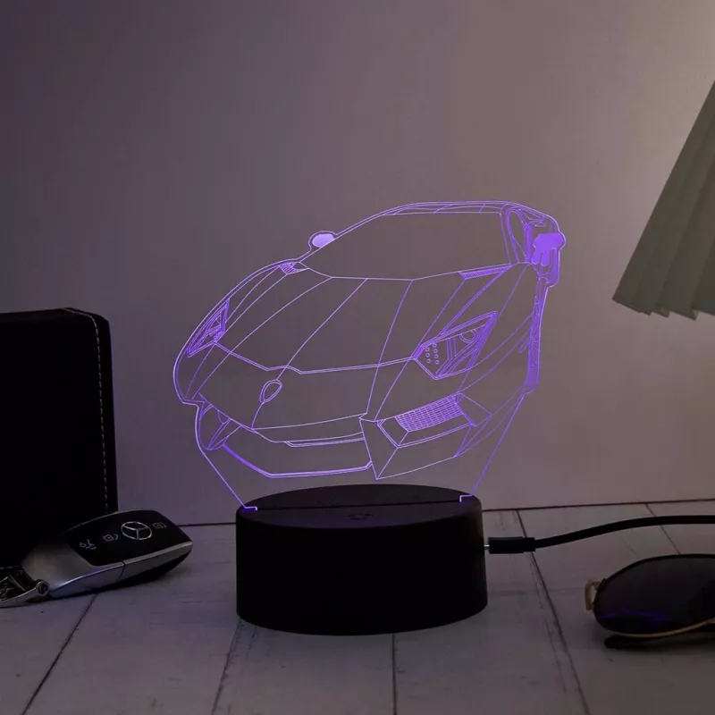 Dekoracja świetlna pojazdu LED RGB 3D MANTA SNL120RGB — lampa RGB do samochodów i motocykli