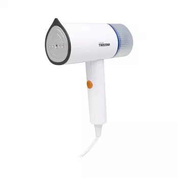 Ręczny parownik do ubrań Tristar ST-8960 — 1200 W, zbiornik 0,11 L, para 20 g/min, składana rączka, biały