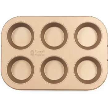 Muffin Maker Russell Hobbs RH02151GEU7 Gold powierzchnia nieprzywierająca, elektryczna foremka do muffinów na blat