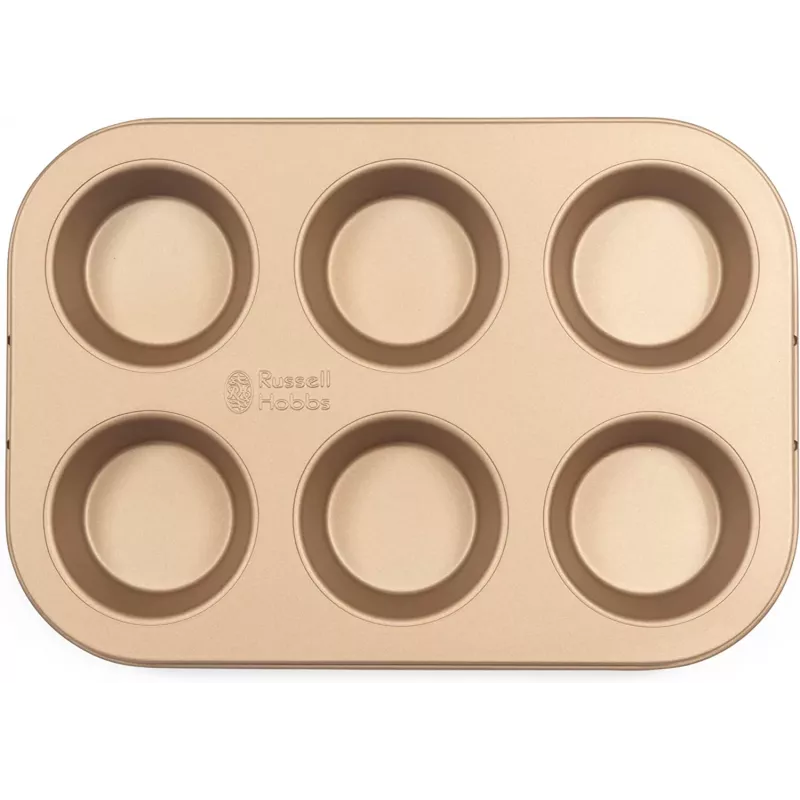Muffin Maker Russell Hobbs RH02151GEU7 Gold powierzchnia nieprzywierająca, elektryczna foremka do muffinów na blat