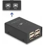 DeLOCK przełącznik USB 2.0 2 komputery do 4 urządzeń Czarny 0,48 Gbit/s