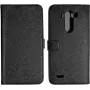Nevox ORDO - Etui z klapką do telefonu komórkowego - Skóra ekologiczna PU - Szary, Czarny - do LG G3