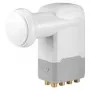 Wentronic Goobay Uniwersalny Octo LNB, biało-szary - cyfrowy SAT LNB (DVB-S2) dla 8 abonentów (odbiór 4K/HDTV/3D) (67273)