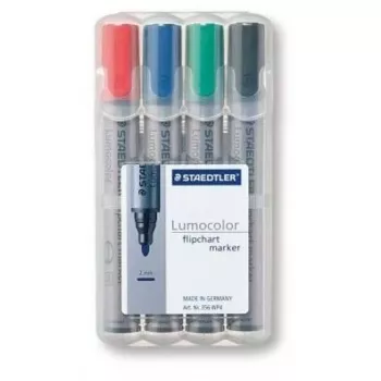 Marker Staedtler 356 WP4 4 szt. Czarny Niebieski Zielony Czerwony