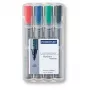 Marker Staedtler 356 WP4 4 szt. Czarny Niebieski Zielony Czerwony