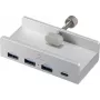 Renkforce RF-ACHB-350 1+3 Port USB 3.1 Gen 1-Hub do użytku wewnętrznego Srebrny (RF-6690354)
