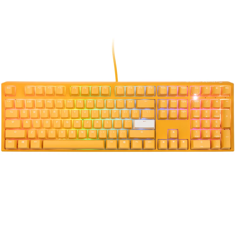 Ducky One 3 Żółta klawiatura gamingowa, RGB LED - MX-Clear (US)