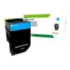 Materiał eksploatacyjny Lexmark 80C2SCE cyjan