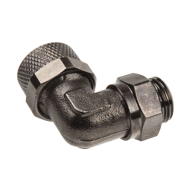 Alphacool złączka 1/4 cala (13/10 mm) niklowana na czarno 62116
