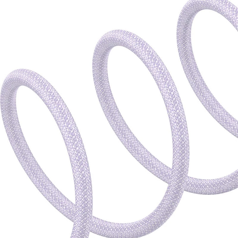 Kabel szybkiego ładowania USB-C na Lightning Baseus Gem 1 m 20 W fioletowy, oplocie nylonowe, 7-pinowe złącze Lightning