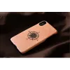 Etui na smartfon man and wood do iPhone X/XS, czarne, ochronne etui z elementem kompasu