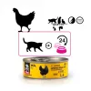 Mokra karma dla kota 3coty Chicken Cheers 75 g — kompletna mokra karma dla dorosłych kotów, saszetka na jedną porcję, 12% białka, 7,5% tłuszczu, 80% wilgotności