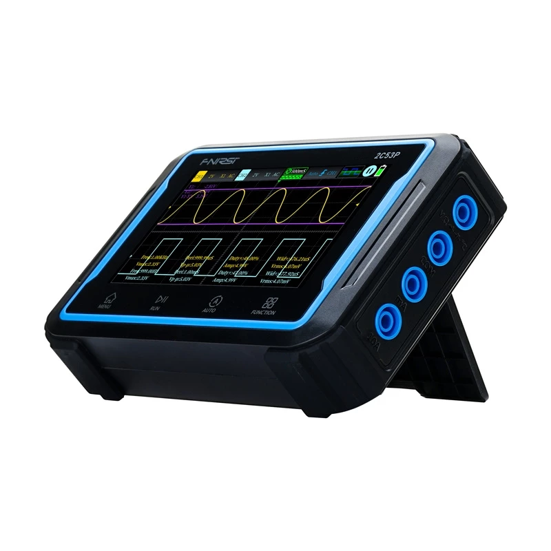 Przenośny oscyloskop 3 w 1 FNIRSI 2C53P z 4,3-calowym ekranem dotykowym