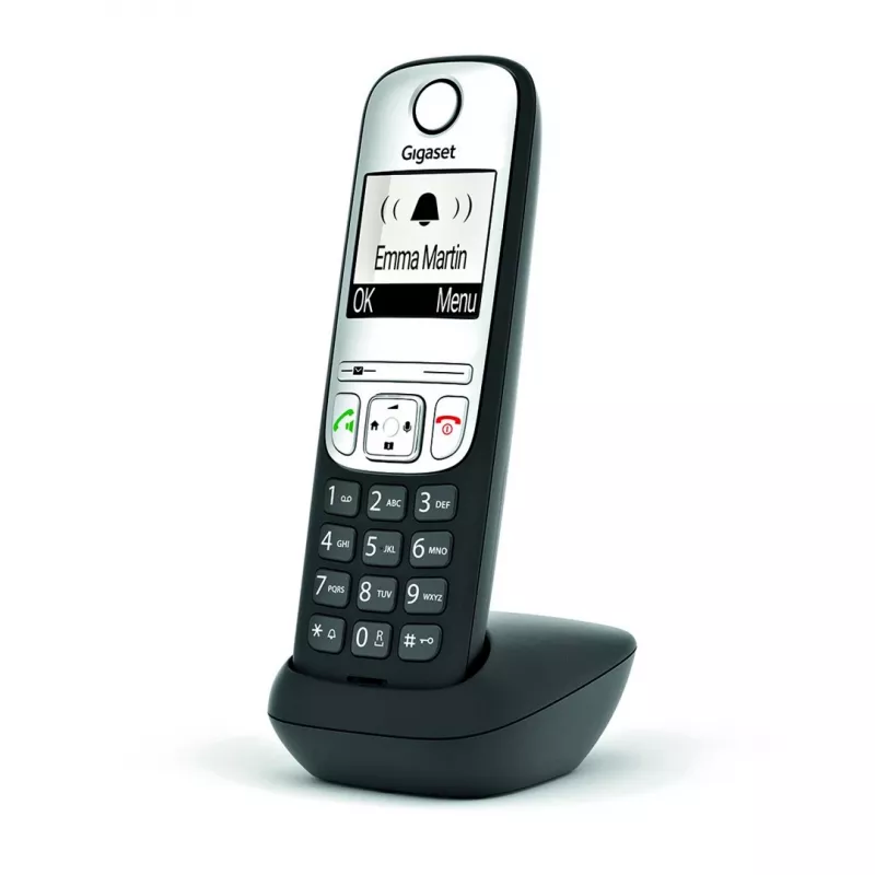 Gigaset A690HX Analogowy/DECT telefon z identyfikacją rozmówcy Czarny, Srebrny