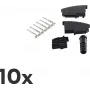 Łącznik przewodów TAE F ShiverPeaks BS72000-SET10 Czarny