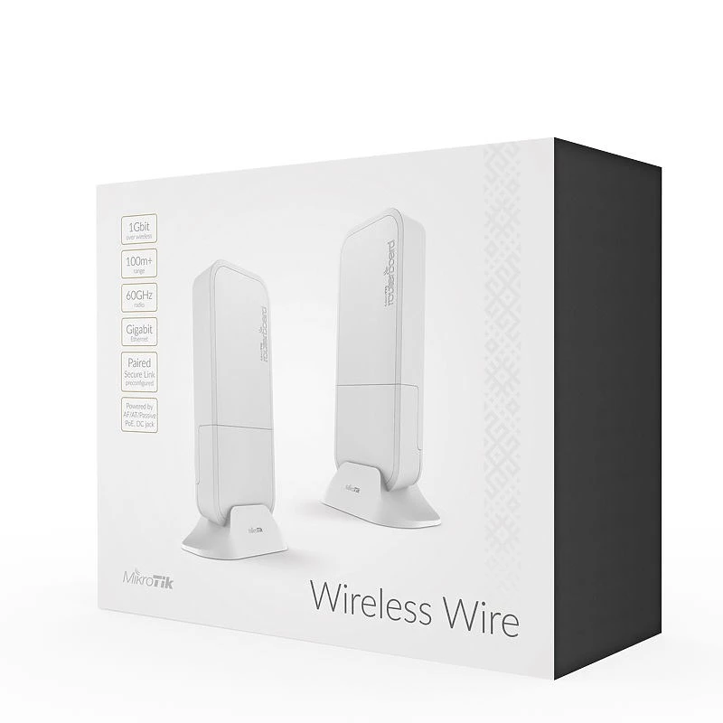 Punkt dostępowy bezprzewodowy Mikrotik RBWAPG-60ADKIT 1000 Mbit/s Biały Power over Ethernet (PoE)