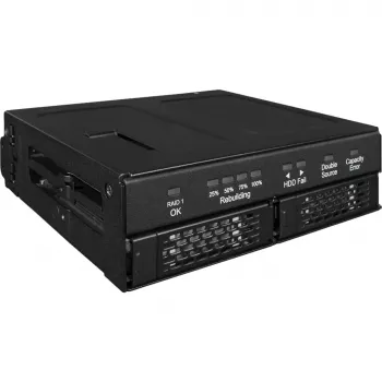 Obudowa na dysk Icy Dock MB902SPR-B R1 Czarna 2,5 cala SATA