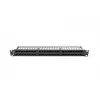 Patch panel LANBERG PPU5-1048-B 1U, 48 portów Cat5e, czarny, 445×102×44,5 mm
