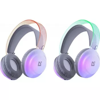 Bezprzewodowe słuchawki nauszne DEFENDER Freemotion B651 — binauralne, zamknięte akustycznie, 20–20000 Hz, 105 dB, USB-C, AUX