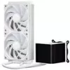 Obudowa PC Jonsbo D32 STD + kompletne chłodzenie cieczą TRYX PANORAMA SE, ARGB - 240 mm, białe